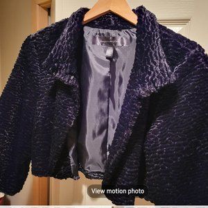 Luxury black crop coat